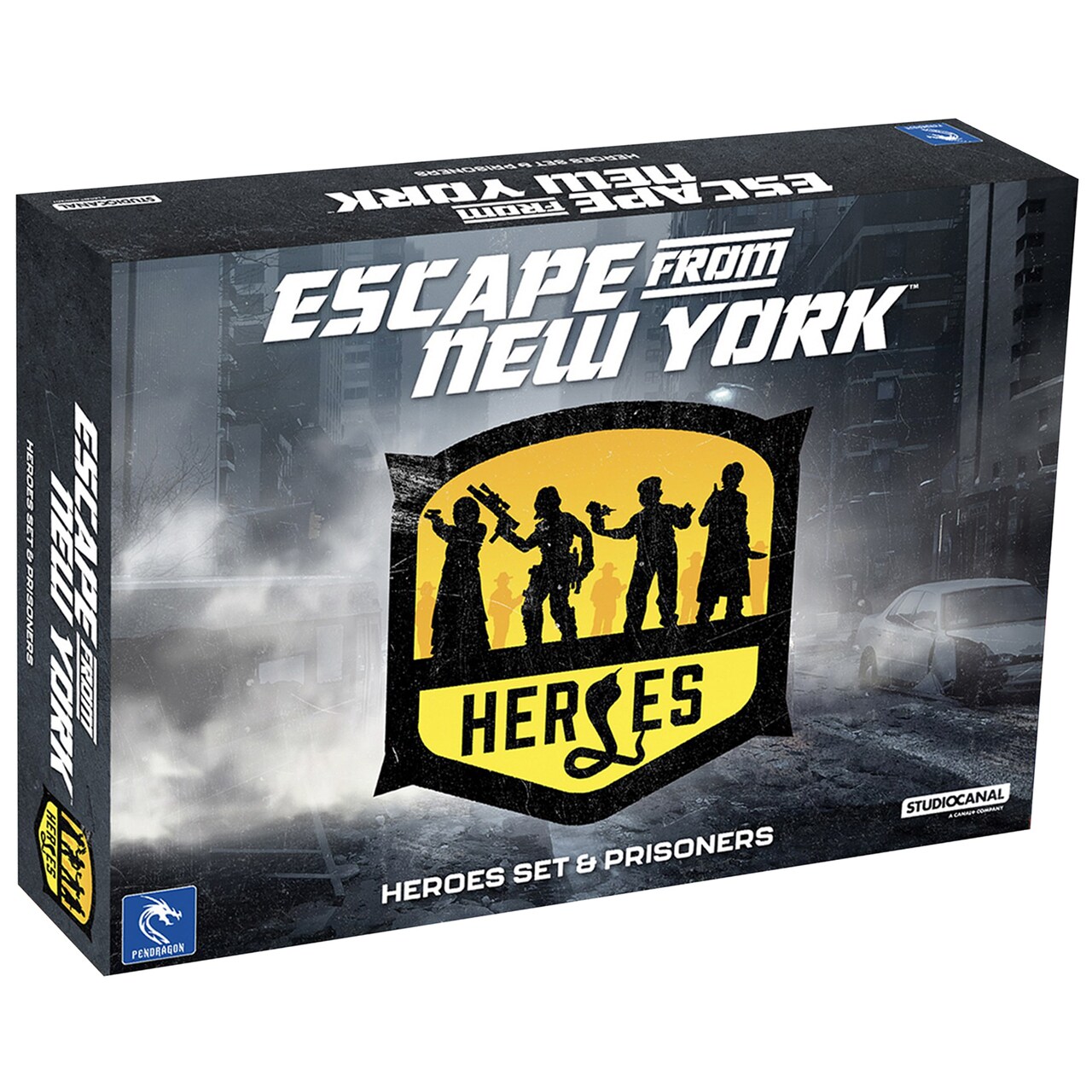 Pendragon Studios: Escape from New York: Heroes set strategy board game expansion, Ages 14+, 1-5 players, 60 min